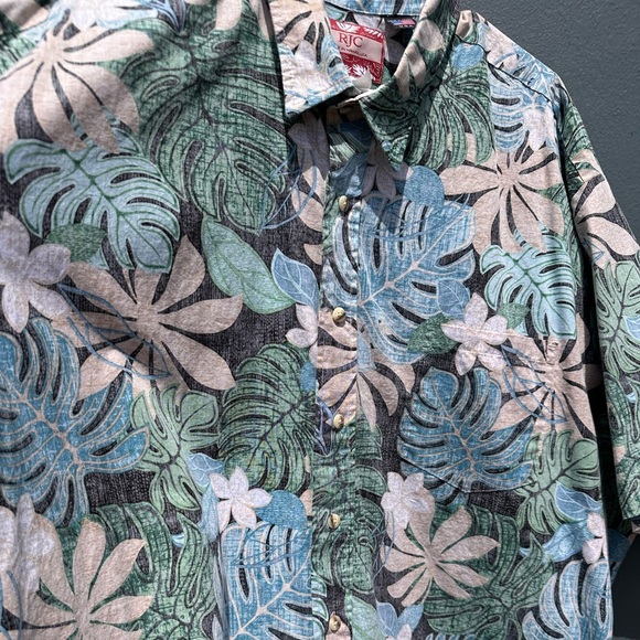74A. RJC Men’s Aloha Button up Short sleeve Hawaii wear Made in Hawaii 3XL - Picture 5 of 6